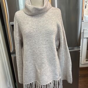 Cozy Gray Turtleneck Sweater